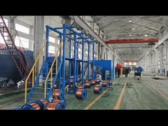 Macchina per la ripiega di cavi a doppia torsione per fili in alluminio e rame a 7 nuclei